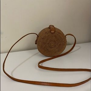 Handwoven Round Ratan Bag